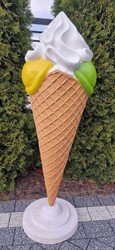 Luxus Outdoor XXL Deko Eis im Hörnchen Bunt Luxury Outdoor XXL Decorative Ice Cream Cone Colorful