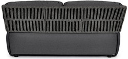 Casa Padrino canapé de jardin de luxe anthracite / gris / noir 167 x 86 x H. 79 cm - Canapé de jardin résistant aux intempéries - Canapé de terrasse - Meubles de jardin - Meubles de terrasse
