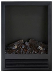 Casa Padrino cheminée électrique encastrable de luxe noir 47 x 20,5 x H. 66,5 cm - Cheminée LED décoration de salon avec télécommande - Mobilier de salon - Mobilier de luxe