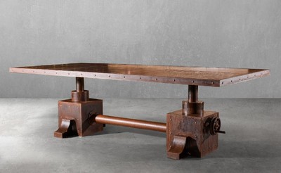 Luxus Industrie Stil Metall Schreibtisch Bürotisch Rost Luxury Industrial Style Metal Desk Office Table Rust