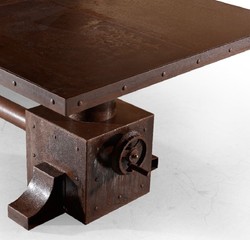 Luxus Industrie Stil Metall Schreibtisch Bürotisch Rost Luxury Industrial Style Metal Desk Office Table Rust