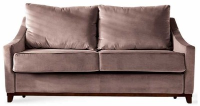 Casa Padrino luxury neoclassic sofa old pink / dark brown high gloss 179 x 101 x H. 97 cm - Living room sofa with sleeping function - Living room furniture - Luxury furniture - Neoclassic furniture