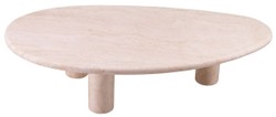 Casa Padrino tavolo da salotto di lusso beige 148 x 77 x A. 35,5 cm - Tavolo da salotto in pietra naturale travertino - Mobile soggiorno - Mobile in travertino - Mobile di lusso