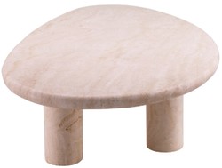 Casa Padrino tavolo da salotto di lusso beige 148 x 77 x A. 35,5 cm - Tavolo da salotto in pietra naturale travertino - Mobile soggiorno - Mobile in travertino - Mobile di lusso