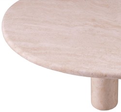 Casa Padrino tavolo da salotto di lusso beige 148 x 77 x A. 35,5 cm - Tavolo da salotto in pietra naturale travertino - Mobile soggiorno - Mobile in travertino - Mobile di lusso