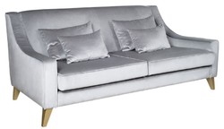 Luxus Neoklassik Wohnzimmer Sofa Silber Gold Luxury Neoclassic Living Room Sofa Silver Gold