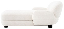Casa Padrino Chaise Longue di Lusso Bianco / Nero 95 x 170 x A. 69 cm - Reclinabile Soggiorno - Recamier - Mobili Soggiorno - Mobili di Lusso - Qualità di Lusso