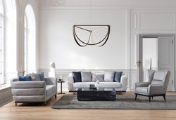 Luxus Wohnzimmer Hotel Sofa Grau Schwarz Luxury Living Room Hotel Sofa Gray Black