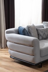 Luxus Wohnzimmer Hotel Sofa Grau Schwarz Luxury Living Room Hotel Sofa Gray Black