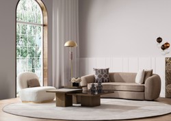 Luxus Wohnzimmer Hotel Sofa Braun Schwarz Luxury Living Room Hotel Sofa Brown Black