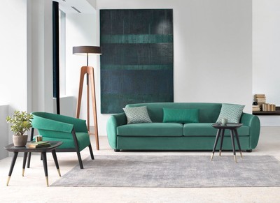 Casa Padrino Luxus Sessel Grün / Schwarz 73 x 80 x H. 75 cm - Wohnzimmer Sessel - Hotel Sessel - Wohnzimmer Möbel - Hotel Möbel - Luxus Möbel - Luxus Einrichtung