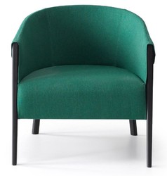 Casa Padrino luxury armchair green / black 73 x 80 x H. 75 cm - Living room armchair - Hotel armchair - Living room furniture - Hotel furniture - Luxury furniture - Luxury furnishings