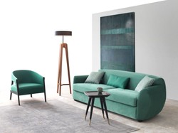 Casa Padrino luxury armchair green / black 73 x 80 x H. 75 cm - Living room armchair - Hotel armchair - Living room furniture - Hotel furniture - Luxury furniture - Luxury furnishings