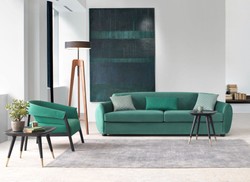 Casa Padrino luxury armchair green / black 73 x 80 x H. 75 cm - Living room armchair - Hotel armchair - Living room furniture - Hotel furniture - Luxury furniture - Luxury furnishings