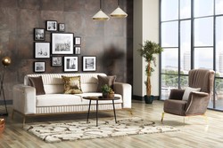 Casa Padrino fauteuil de luxe marron / or 70 x 75 x H. 80 cm - Fauteuil de salon - Fauteuil d'hôtel - Meuble de salon - Meuble d'hôtel - Meuble de luxe - Ameublement de luxe