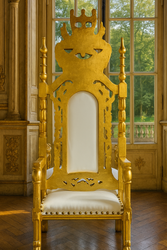 Casa Padrino Barock Sessel Weiß Gold Casa Padrino Barock Sessel Weiß Gold