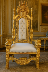 Casa Padrino Barock Sessel Weiß Gold Casa Padrino Barock Sessel Weiß Gold