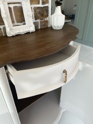 Casa Padrino credenza barocco di lusso crema / marrone - Armadio in legno massello in stile barocco con cassetto e anta - Mobili di lusso in stile barocco - Mobili barocchi - Nobile e Magnifico