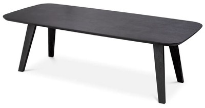 Casa Padrino luxury dining table black gray 245 x 109.5 x H. 77 cm - Rectangular solid wood kitchen table - Dining room furniture - Luxury furniture - Luxury furnishings