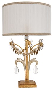 Luxus Barock Kristallglas Tischleuchte Antik Gold Antik Silber Luxury Baroque Crystal Glass Table Lamp Antique Gold Antique Silver