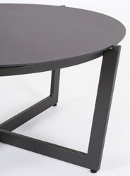 Casa Padrino ensemble de jardin de luxe gris / anthracite - 1 Canapé de Jardin & 2 Fauteuils de Jardin & 1 Table de Jardin - Mobilier de jardin - Mobilier de terrasse - Mobilier de luxe