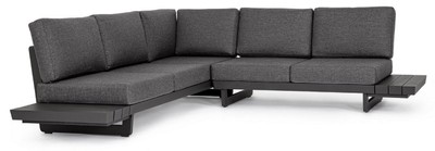 Modulares Luxus Outdoor Garten Terrassen Sofa Ecksofa Anthrazit Modular Luxury Outdoor Garden Patio Sofa Corner Sofa Anthracite