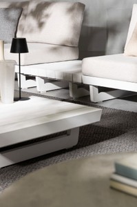 Casa Padrino Luxus Garten Ecksofa Grau / Weiß H. 80 cm - Modulares Garten Sofa - Terrassen Sofa - Garten Möbel - Terrassen Möbel - Outdoor Möbel - Hotel Möbel - Luxus Möbel