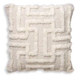 Quadratisches Luxus Deko Kissen Elfenbein Square Luxury Decorative Pillow Ivory