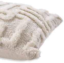 Quadratisches Luxus Deko Kissen Elfenbein Square Luxury Decorative Pillow Ivory
