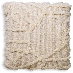 Quadratisches Luxus Deko Kissen Elfenbein Square Luxury Decorative Pillow Ivory
