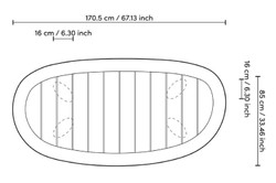 Casa Padrino table de jardin de luxe naturel / sable 170,5 x 85 x H. 34,5 cm - Table basse de jardin avec plateau en teck et pieds en aluminium - Mobilier de jardin et terrasse - Qualité de luxe