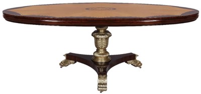 Casa Padrino table à manger baroque de luxe marron foncé / naturel / argent - Table de cuisine ovale en bois massif de style baroque - Mobilier de salle à manger de luxe de style baroque