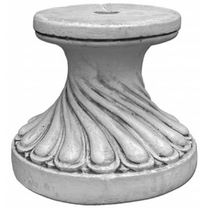 Casa Padrino piedistallo barocco grigio Ø 39 x H. 34 cm - Magnifico piedistallo da giardino in stile barocco - Piedistallo rotonda in pietra decorativa - Accessori decorativi da giardino barocchi Casa Padrino piedistallo barocco grigio Ø 39 x H. 34 cm - Magnifico piedistallo da giardino in stile barocco - Piedistallo rotonda in pietra decorativa - Accessori decorativi da giardino barocchi
