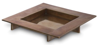 Quadratisches Luxus Tablett Serviertablett Vintage Messing Square Luxury Tray Serving Tray Vintage Brass