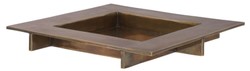 Casa Padrino plateau de service de luxe laiton vintage 20 x 20 x H. 2 cm - Plateau carré en laiton - Accessoires Gastronomie & Restauration - Accessoires de Luxe