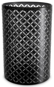 Casa Padrino Luxus Glas Kerzenleuchter Schwarz Ø 21 x H. 31 cm - Hotel Accessoires - Restaurant Accessoires - Gastronomie Accessoires - Luxus Qualität