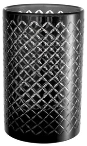 Casa Padrino Luxus Glas Kerzenleuchter Schwarz Ø 18 x H. 28 cm - Hotel Accessoires - Restaurant Accessoires - Gastronomie Accessoires - Luxus Qualität