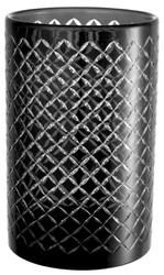 Runder Glas Luxus Kerzenleuchter Schwarz Round Glass Luxury Candle Holder Black