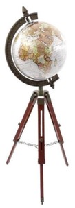 Deko Globus mit Dreibein Stativ Deco Globe with Tripod