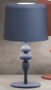Luxus Art Deco Tischleuchte Schreibtischleuchte Blau Luxury Art Deco Table Lamp Desk Lamp Blue