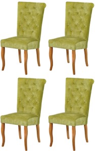 Casa Padrino set di 4 sedie da pranzo Chesterfield Neo Barocco verde chiaro / naturale - Set di sedie da cucina - Mobili per sala da pranzo Chesterfield - Mobili per sala da pranzo Neo Barocco Casa Padrino set di 4 sedie da pranzo Chesterfield Neo Barocco verde chiaro / naturale - Set di sedie da cucina - Mobili per sala da pranzo Chesterfield - Mobili per sala da pranzo Neo Barocco