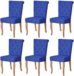 Chesterfield Neo Barock Esszimmerstuhl Set Blau Naturfarben Chesterfield Neo Baroque Dining Chair Set Blue Natural Chesterfield Neo Barock Esszimmerstuhl Set Blau Naturfarben Chesterfield Neo Baroque Dining Chair Set Blue Natural