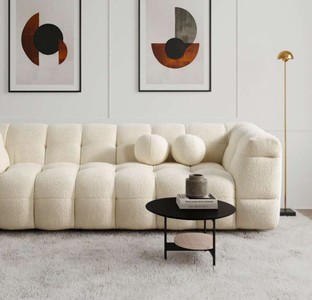 Casa Padrino Luxus Sofa Creme 235 x 75 x H. 100 cm - Wohnzimmer Sofa - Hotel Sofa - Wohnzimmer Möbel - Hotel Möbel - Luxus Möbel - Luxus Einrichtung - Wohnzimmer Einrichtung