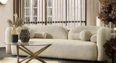 Casa Padrino canapé de luxe ivoire 240 x 90 x H. 75 cm - Canapé de salon - Canapé d'hôtel - Meuble de salon - Meuble d'hôtel - Meuble de luxe - Ameublement de luxe - Ameublement de salon