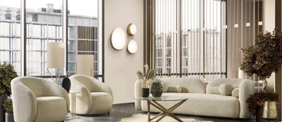 Casa Padrino Luxus Sofa Elfenbein 240 x 90 x H. 75 cm - Wohnzimmer Sofa - Hotel Sofa - Wohnzimmer Möbel - Hotel Möbel - Luxus Möbel - Luxus Einrichtung - Wohnzimmer Einrichtung