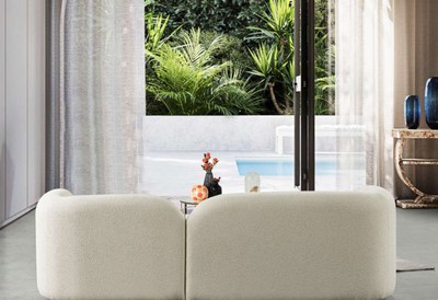 Casa Padrino Luxus Sofa Elfenbein 240 x 90 x H. 75 cm - Wohnzimmer Sofa - Hotel Sofa - Wohnzimmer Möbel - Hotel Möbel - Luxus Möbel - Luxus Einrichtung - Wohnzimmer Einrichtung