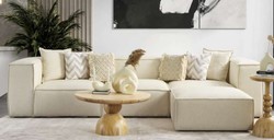Luxus Wohnzimmer Sofa Ecksofa Elfenbein Luxury Living Room Sofa Corner Sofa Ivory