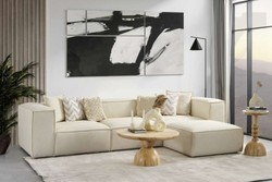 Luxus Wohnzimmer Sofa Ecksofa Elfenbein Luxury Living Room Sofa Corner Sofa Ivory