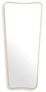 Casa Padrino miroir mural de luxe laiton 67,5 x 3,5 x H. 159 cm - Miroir rectangulaire - Miroir de salon - Miroir de chambre - Miroir d'armoire - Mobilier de luxe - Intérieur de luxe