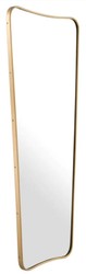 Casa Padrino espejo de pared de lujo latón 67,5 x 3,5 x A. 159 cm - Espejo rectangular - Espejo de salón - Espejo de dormitorio - Espejo de armario - Muebles de lujo